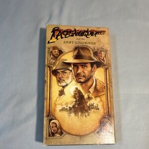 Paramount Indiana Jones and the Last Crusade VHS NTSC PG-13 Full Screen CC 1989
